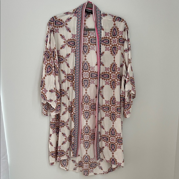 Gigio Bohemian Print Kimono Cardigan Size S - Picture 8 of 14